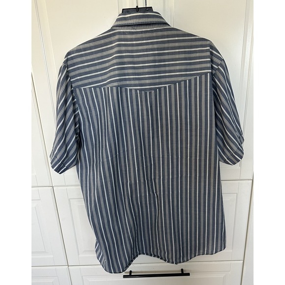 Plains Western Shirt Mens XLarge ~ Pearl Snap Short Sleeve Cowboy - Picture 5 of 5
